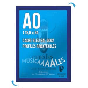 Cadre Clic-Clac - A0 - Bleu