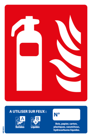 Panneau Classe de Feux AB - 100 x 150 mm