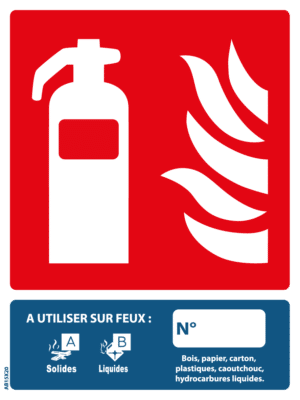 Panneau Classe de Feux AB - 150 x 200 mm