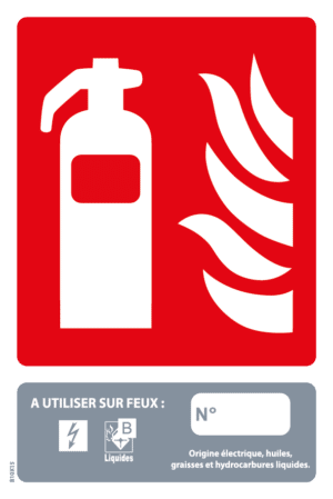 Panneau Classe de Feux B - 100 x 150 mm