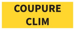 Panneau Coupure Clim - 200 x 80 mm