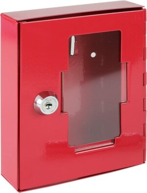 Boite à clé rouge avec verre dormant