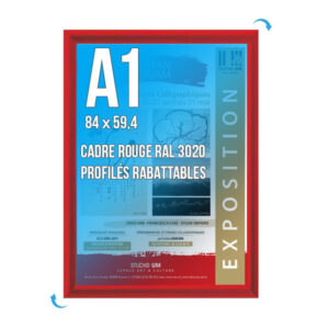 Cadre Clic-Clac - A1 - Rouge