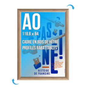 Cadre Clic-Clac - A0 - Bois Hêtre