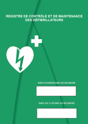 Registre défibrillateur - A4