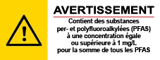 Étiquette de Dénaturation extincteur Fluoré Neutre - Format 80X30 mm